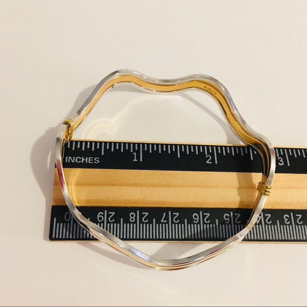 Vintage Avon 1978 Gold Silver Tone Bracelet 1004 - Picture 4 of 5